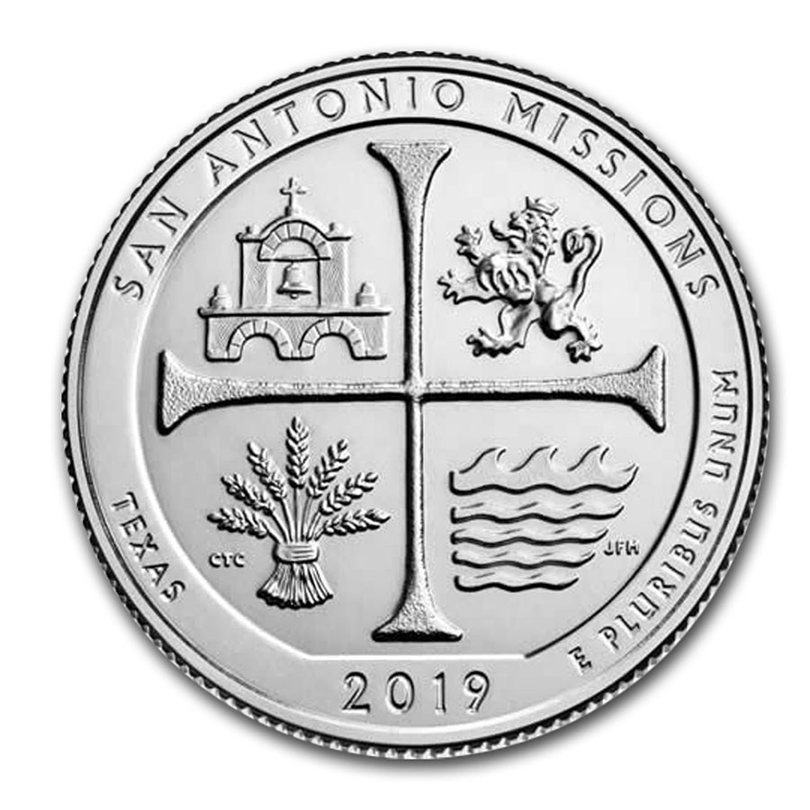 2019-S ATB Quarter San Antonio Historical Park Silver Proof