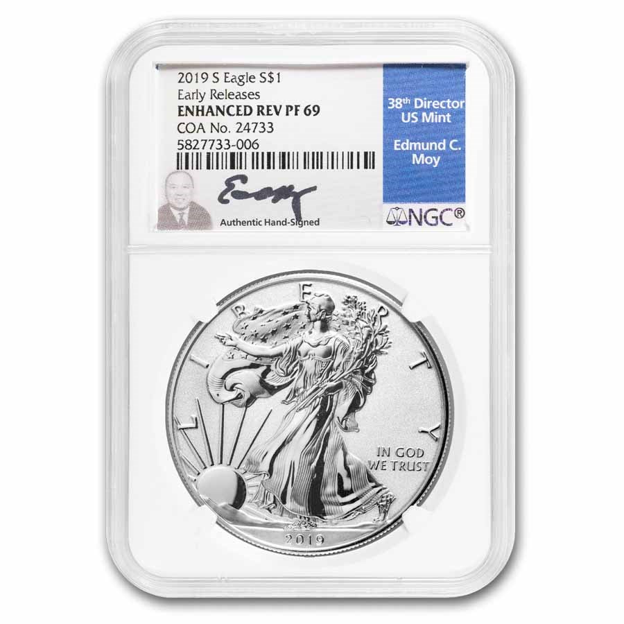 2019-S Enhanced Reverse Proof Silver Eagle PF-69 NGC (FR)