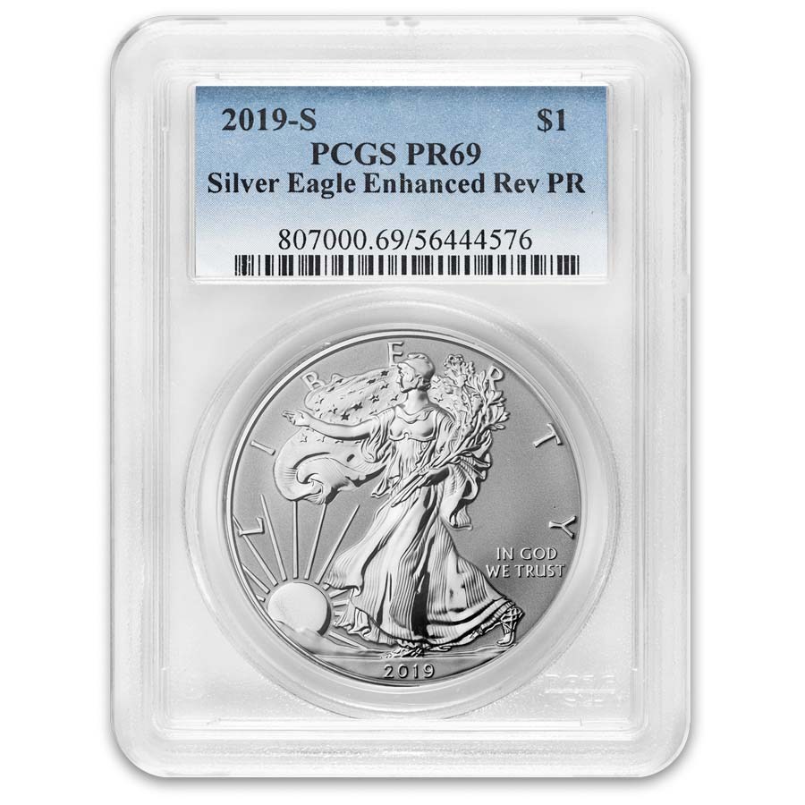2019-S Enhanced Reverse Proof Silver Eagle PR-69 PCGS