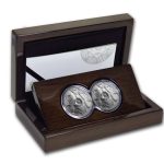 2019 South Africa 2-Coin Silver Big Five Lion Proof Set