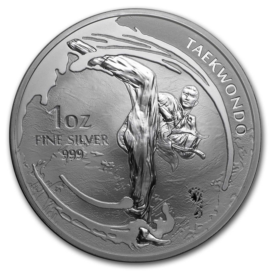2019 South Korea 1 oz Silver K-Series Taekwondo BU