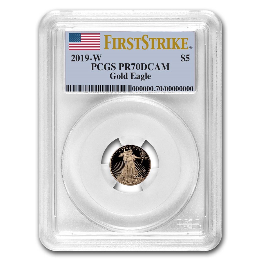2019-W 1/10 oz Proof American Gold Eagle PR-70 PCGS (FS)