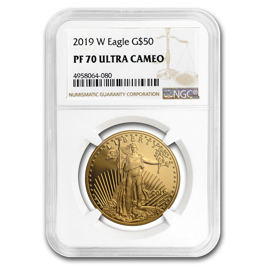 2019-W 1 oz Proof American Gold Eagle PF-70 UCAM NGC
