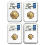 2019-W 4-Coin Proof American Gold Eagle Set PF-70 NGC