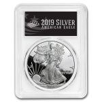2019-W American Silver Eagle PR-70 PCGS (First Day, Black Label)