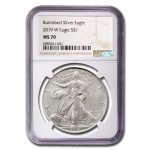 2019-W Burnished Silver Eagle MS-70 NGC