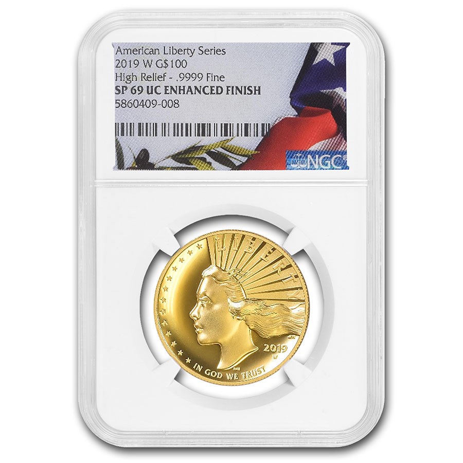 2019-W High Relief American Liberty Gold SP-69 NGC