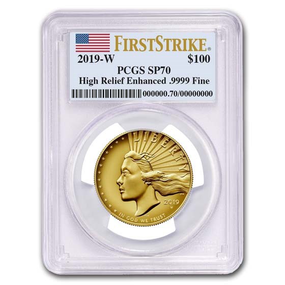 2019-W High Relief American Liberty Gold SP-70 PCGS (FS)