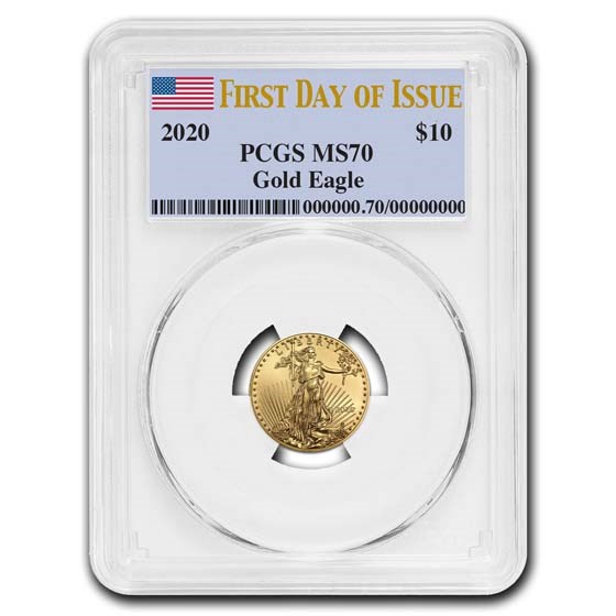 2020 1/4 oz American Gold Eagle MS-70 PCGS (First Day of Issue)