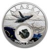 2020 1 oz Ag Treasures of the U.S. Alaska Whale Bone (Colorized)