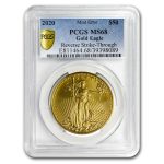 2020 1 oz American Gold Eagle MS-68 PCGS (Rev Mint Error)
