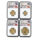 2020 4-Coin American Gold Eagle Set MS-70 NGC (Everhart)