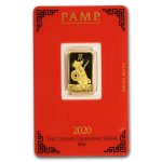 2020 5 gram Gold Bar - PAMP Suisse Year of the Rat (In Assay)