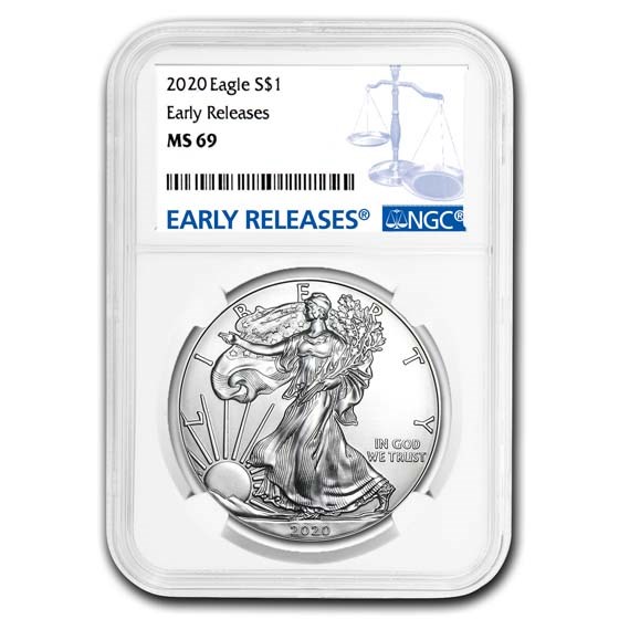 2020 American Silver Eagle MS-69 NGC (Early Releases)