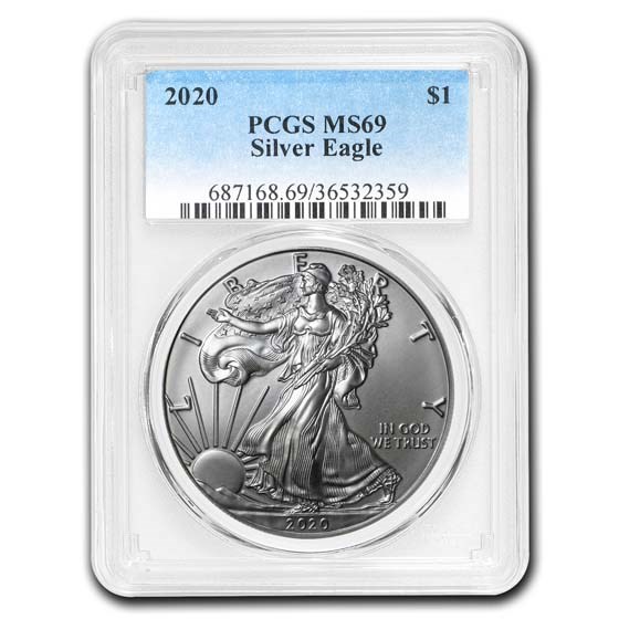 2020 American Silver Eagle MS-69 PCGS
