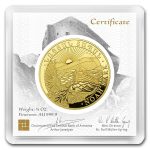 2020 Armenia 1/4 oz Gold 10,000 Dram Noah's Ark BU