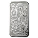 2020 Australia 1 oz Silver Rectangular Dragon BU