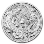 2020 Australia 10 oz Silver Dragon & Tiger BU
