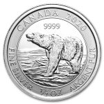 2020 Canada 1/2 oz Silver Polar Bear BU