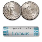 2020-D Jefferson Nickel 40-Coin Roll BU