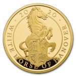 2020 GB 1 oz Gold Queen's Beasts White Horse Proof (w/Box & COA)