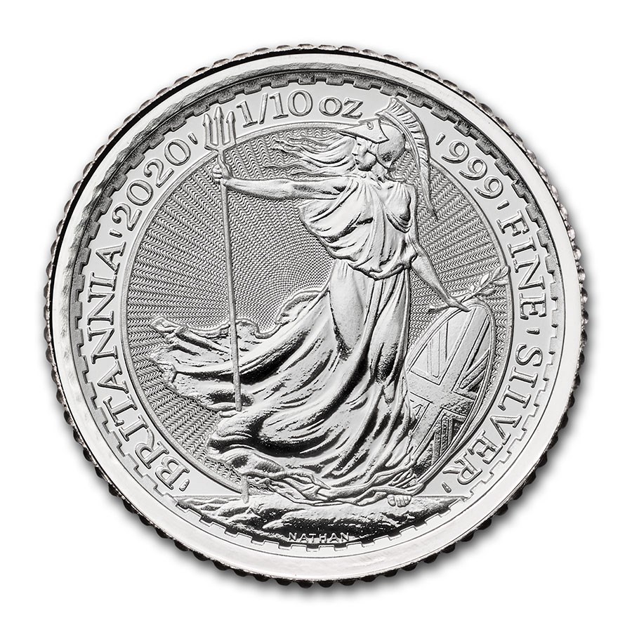 2020 Great Britain 1/10 oz Silver Britannia BU