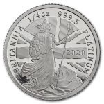 2020 Great Britain 1/4 oz Proof Platinum Britannia