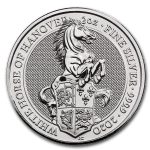 2020 Great Britain 2 oz Silver Queen's Beasts The White Horse