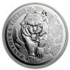2020 Laos 1 oz Silver 500 KIP Tiger BU (Panthera Tigris)