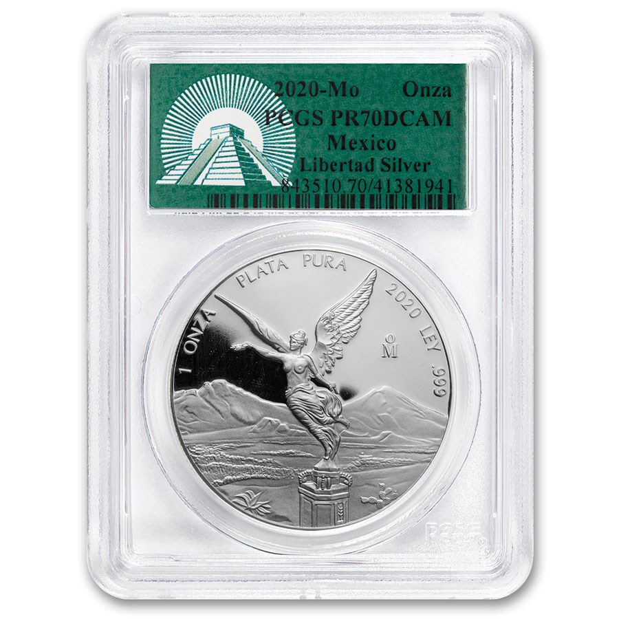 2020 Mexico 1 oz Silver Libertad PR-70 PCGS (Green Label)