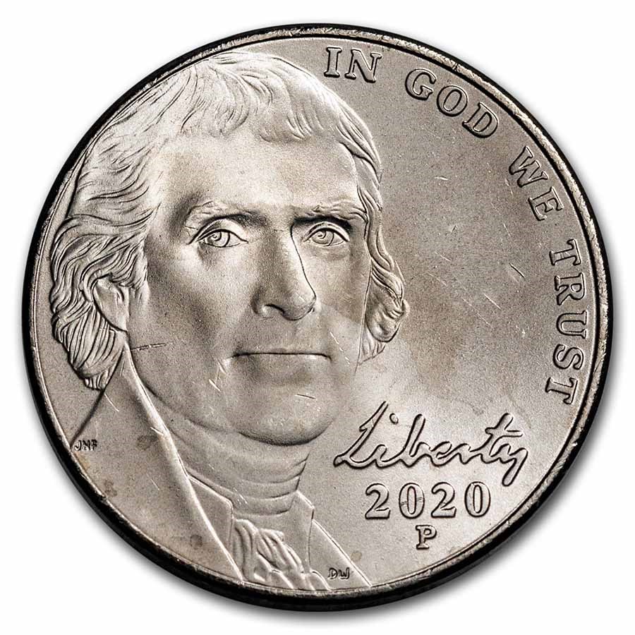 2020-P Jefferson Nickel BU