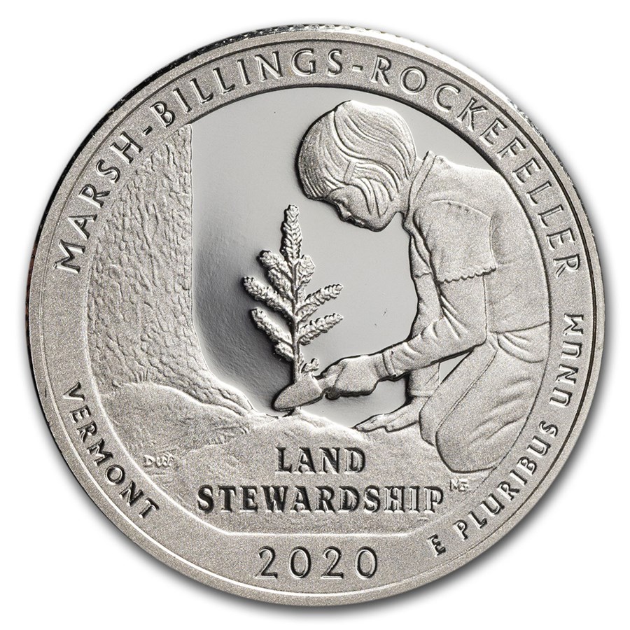 2020-S ATB Quarter Marsh-Billings-Rockefeller Silver Proof