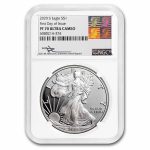 2020-S Proof American Silver Eagle PF-70 NGC (FDI, Mercanti)