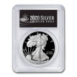 2020-S Proof American Silver Eagle PR-70 PCGS (FDI, Black Label)