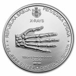 2020 Serbia 1 oz Proof Silver 100 Dinar Nikola Tesla: X-Ray