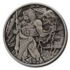 2020 Tuvalu 1 oz Silver Gods of Olympus Antiqued (Zeus)