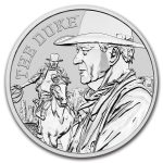 2020 Tuvalu 1 oz Silver John Wayne BU