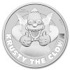 2020 Tuvalu 1 oz Silver The Simpsons: Krusty The Clown BU