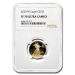2020-W 1/4 oz Proof Gold Eagle PF-70 UCAM NGC