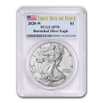 2020-W Burnished Silver Eagle SP-70 PCGS (First Day of Issue)