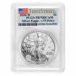 2020-W Proof American Silver Eagle PR-70 PCGS (FS, V75 Privy)