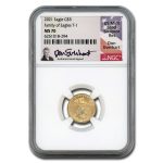 2021 1/10 oz American Gold Eagle (Type 1) MS-70 NGC (Everhart)