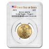 2021 1/2 oz American Gold Eagle (Type 1) MS-70 PCGS (FDI)