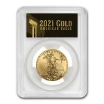 2021 1/2 oz Gold Eagle (Type 1) MS-70 PCGS (First Day, Black)