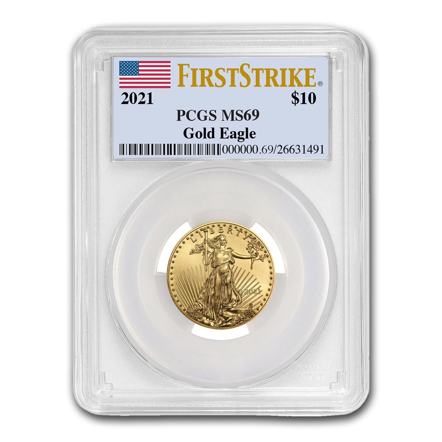2021 1/4 oz American Gold Eagle (Type 1) MS-69 PCGS (FS®)