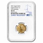 2021 1/4 oz American Gold Eagle (Type 2) MS-70 NGC (ER)