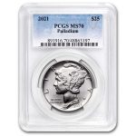 2021 1 oz American Palladium Eagle MS-70 PCGS