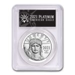 2021 1 oz American Platinum Eagle MS-70 PCGS (FDI, Black Label)