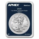 2021 1 oz American Silver Eagle (Type 2) (MintDirect® Single)