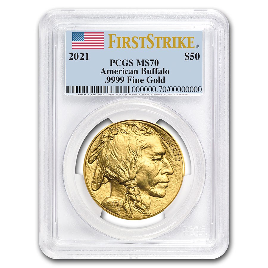 2021 1 oz Gold Buffalo MS-70 PCGS (FirstStrike®)